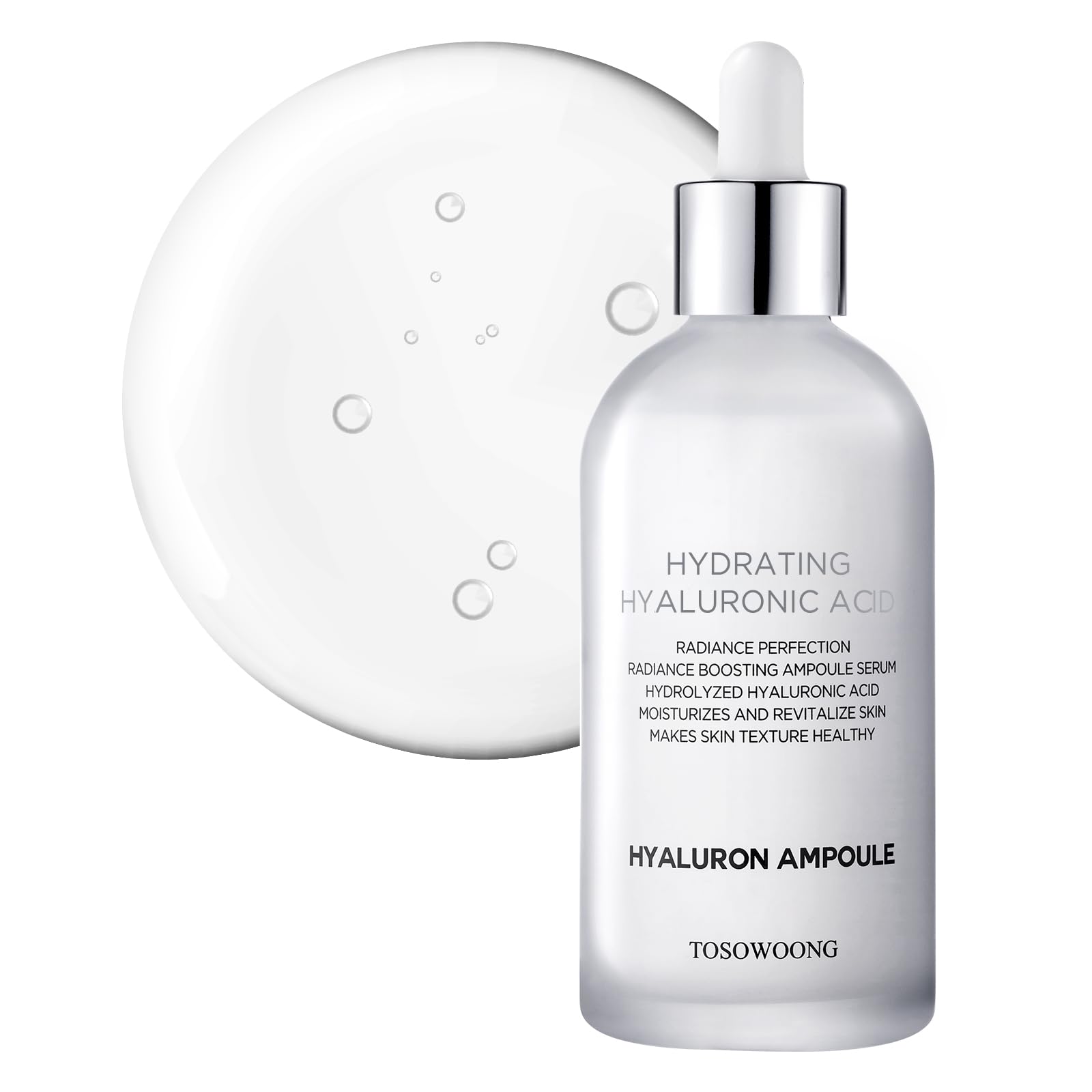 TOSOWOONG Hyaluronic Acid Ampoule, Hydrating Glow, Face Serum for